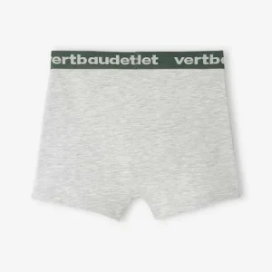 Lot De 3 Boxers Stretch “crocodiles” Garçon Lot Kaki Et Gris – Vertbaudet REMISE allant jusqu. 16