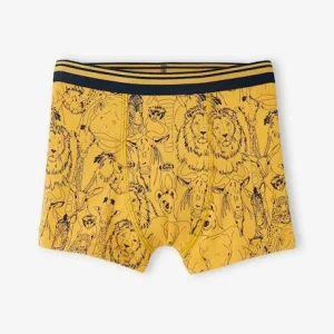 Nouveau Lot De 3 Boxers Stretch “safari” Garçon Lot Jaune Et Marine – Vertbaudet 12