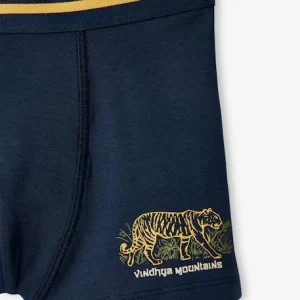 Nouveau Lot De 3 Boxers Stretch “safari” Garçon Lot Jaune Et Marine – Vertbaudet 18