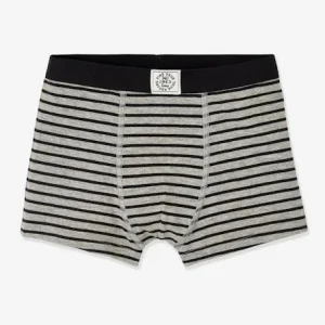 Lot De 5 Boxers Garçon BASICS Lot Gris Chiné Rayé – Vertbaudet prix le plus bas 10