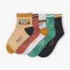 Lot De 5 Paires De Chaussettes Dino Garçon Orange – Vertbaudet Prestation Et Rapide 8