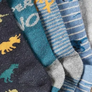 Retour gratuit en magasin. Lot De 5 Paires De Chaussettes Dinosaures Garçon Lot Encre – Vertbaudet 9