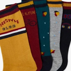 à prix imbattables Lot De 5 Paires De Chaussettes Freestyle Lot Curcuma – Vertbaudet 6