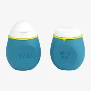 Lot De Gourdes Pour Compotes BEABA Babysqueez’ 2 En 1 + Squeez’portion Blue – Beaba magasin en ligne france 14