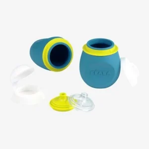 Lot De Gourdes Pour Compotes BEABA Babysqueez’ 2 En 1 + Squeez’portion Blue – Beaba magasin en ligne france 18