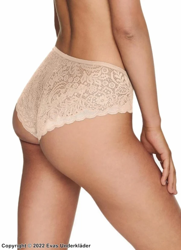 Top ventes Brazilian Panties, Openwork Lace, Keyhole, Flowers 1