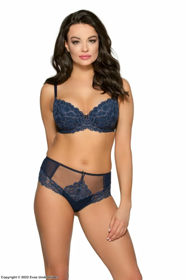 Satisfait ou Remboursé Brazilian Panties, Sheer Mesh, Lace Inlays 3