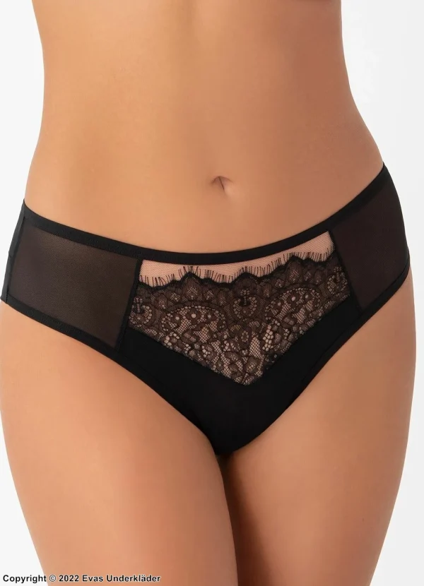 ﻿soldes Brazilian Panties, Sheer Mesh, Eyelash Lace 1