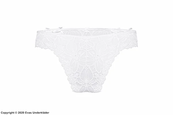 Romantic Panties, Embroidery, Lacing, Flowers Pas Cher soldes France 13