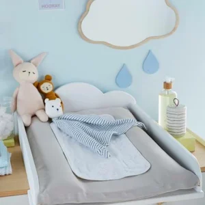 Plan à Langer Universel 52 Cm Nuage Blanc – Vertbaudet Pas Cher soldes France 9