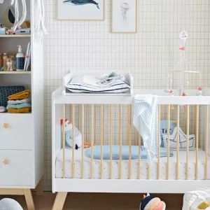 luxe soldes Plan à Langer Universel 52 Cm Pour Lits Bébé April Blanc – Vertbaudet 12