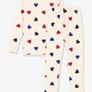 Pyjama Enfant Coeurs En Coton Bio PETIT BATEAU Blanc – Petit Bateau pas cher en ligne 12