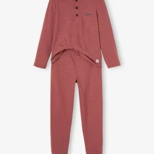 soldes en ligne Pyjama Uni Personnalisable Garçon Col Tunisien Terracotta – Vertbaudet 14