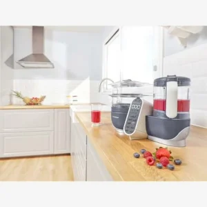 Robot Multifonction BABYMOOV Nutribaby+ Préparateur Culinaire Cuiseur Et Mixeur Industrial Grey – Babymoov De Qualité 12