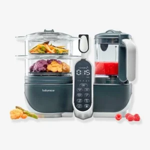 Robot Multifonction BABYMOOV Nutribaby+ Préparateur Culinaire Cuiseur Et Mixeur Industrial Grey – Babymoov De Qualité 16