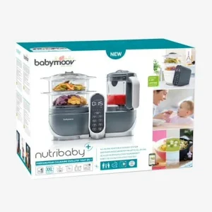 Robot Multifonction BABYMOOV Nutribaby+ Préparateur Culinaire Cuiseur Et Mixeur Industrial Grey – Babymoov De Qualité 18