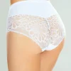 Beautiful Shaping Panties, Smooth Microfiber, Openwork Lace, Belly Control, Flowers excellent qulity 19