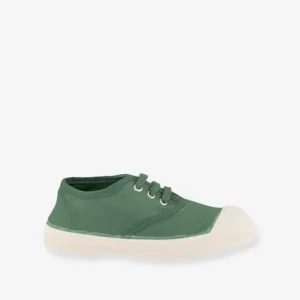 livraison la plus rapide Tennis à Lacets Coton Enfant BENSIMON® Vert – Bensimon 16