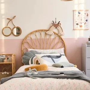 design à la mode Tête De Lit Rotin Enfant Fleur Naturel – Vertbaudet 18