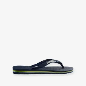 Tongs Enfant Brasil Logo HAVAÏANAS Marine/weiß – Havaianas soldes officiel 10