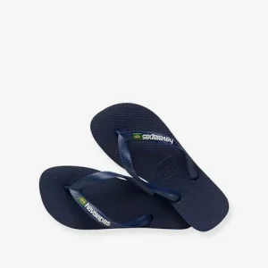 Tongs Enfant Brasil Logo HAVAÏANAS Marine/weiß – Havaianas soldes officiel 14