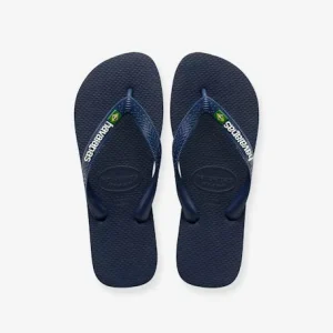 Tongs Enfant Brasil Logo HAVAÏANAS Marine/weiß – Havaianas soldes officiel 16